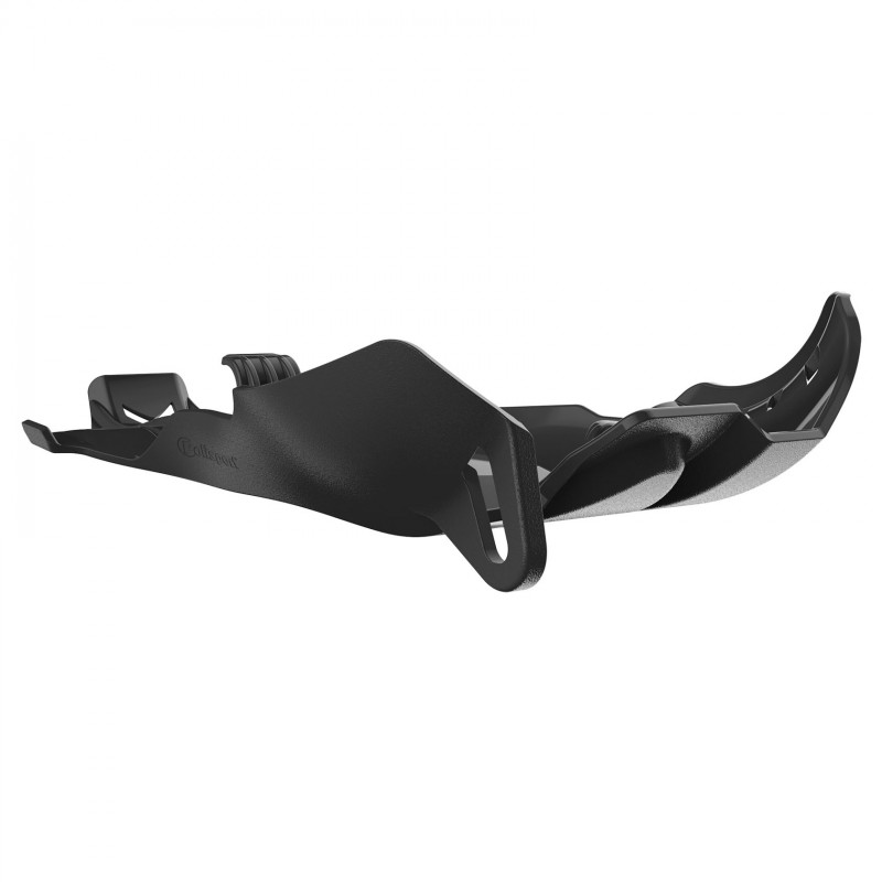 Polisport Fortress Skid Plate w Linkage Guard KTM SX|EXC '06-16 Husq TC|TE '14-16 Black