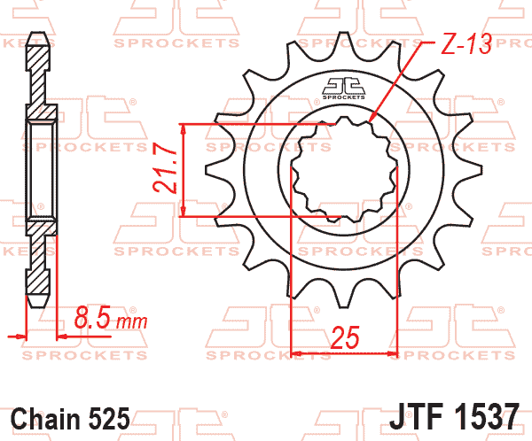 JT Sprocket Front JTF1537 14T