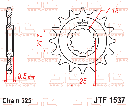JT Sprocket Front JTF1537 14T