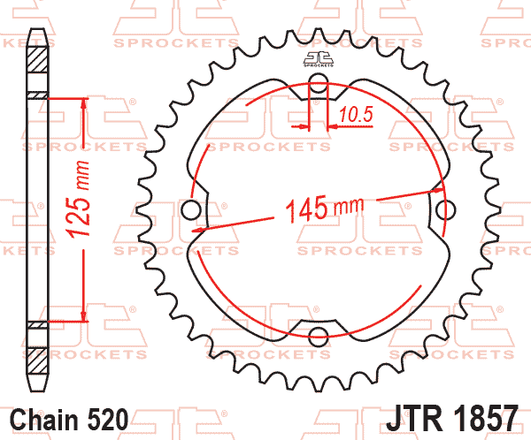 JT Sprocket Rear JTR1857 39T