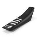 One Gripper Ribbed Seat Cover Black/White