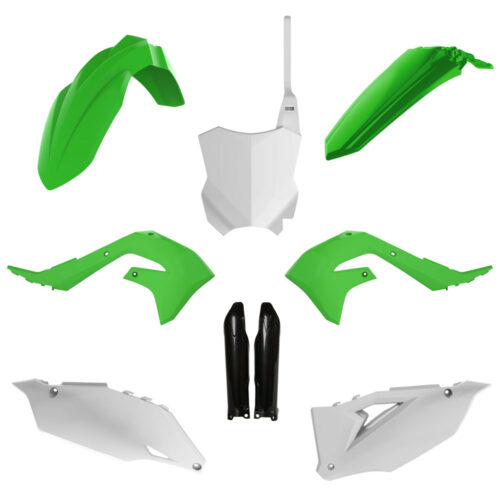 Polisport Plastic Kit KX250F '21-24|KX450F '19-23 OEM Green/White