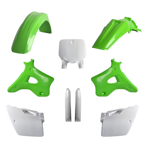 Polisport Plastic Kit KX125/KX250 '96-98 OEM Green/White