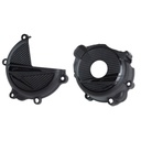 Polisport Engine Cover Protection Kit Suzuki DR-Z400 '00-25 Black