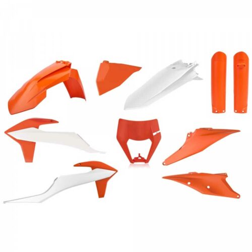 Polisport Plastic Kit KTM EXC/EXC-F '20-23 OEM Orange/White