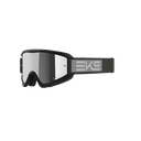 EKS Brand GOX Flat Out Silver Mirror Goggles Black/Grey