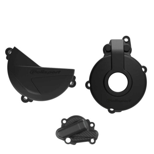 Polisport Clutch & Ignition Cover Protector Kit Sherco SE-F 250|300 '14-21 Black